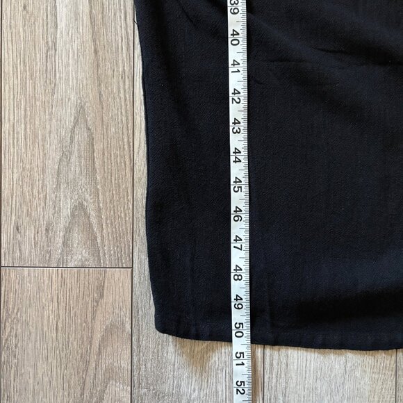 VICI Ruched Black Linen-Like Halter Maxi Dress Womens Large Formal Wedding Guest - Picture 13 of 16